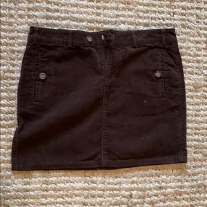 Brown corduroy skirt Banana Republic